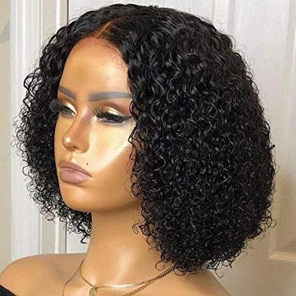 Short afro kinky curly Human Hair Wigs for Women ,burmese raw hair curl Wig brazilian hair hd Lace Wigs