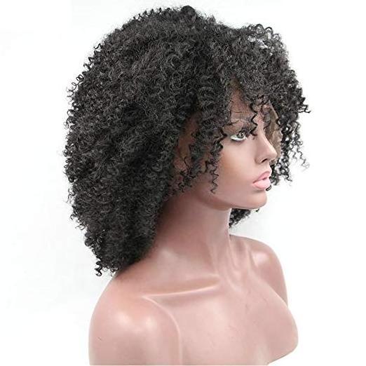 250% density Mongolian kinky curly Hair Lace Frontal Wigs Human Hair,Afro kinky curly 360 Lace Frontal Wig for black women