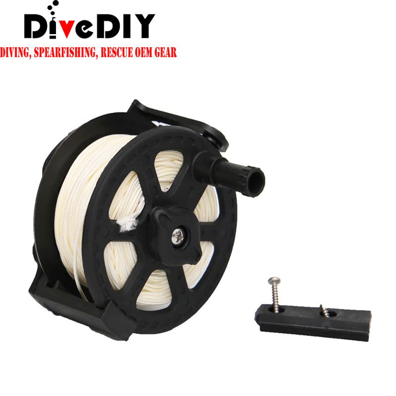 scuba nylon plastic reel strong line spearfishing speargun reel