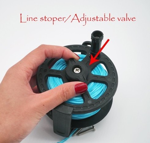 scuba nylon plastic reel strong line spearfishing speargun reel