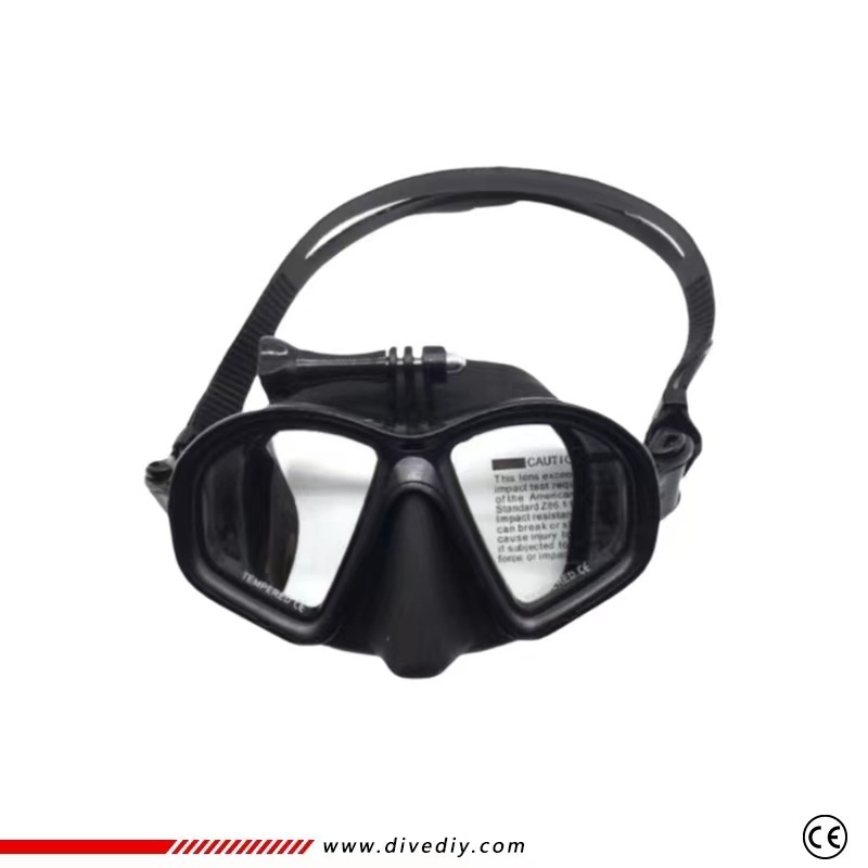 Diving mask with camera mount spearfishing mask go pro mount freediving mask