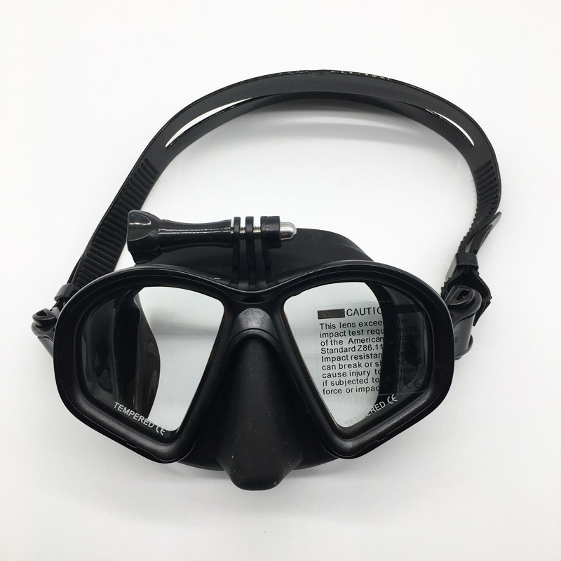 Dive Mask with camera Mount for Scuba Diving, Snorkeling, Freediving