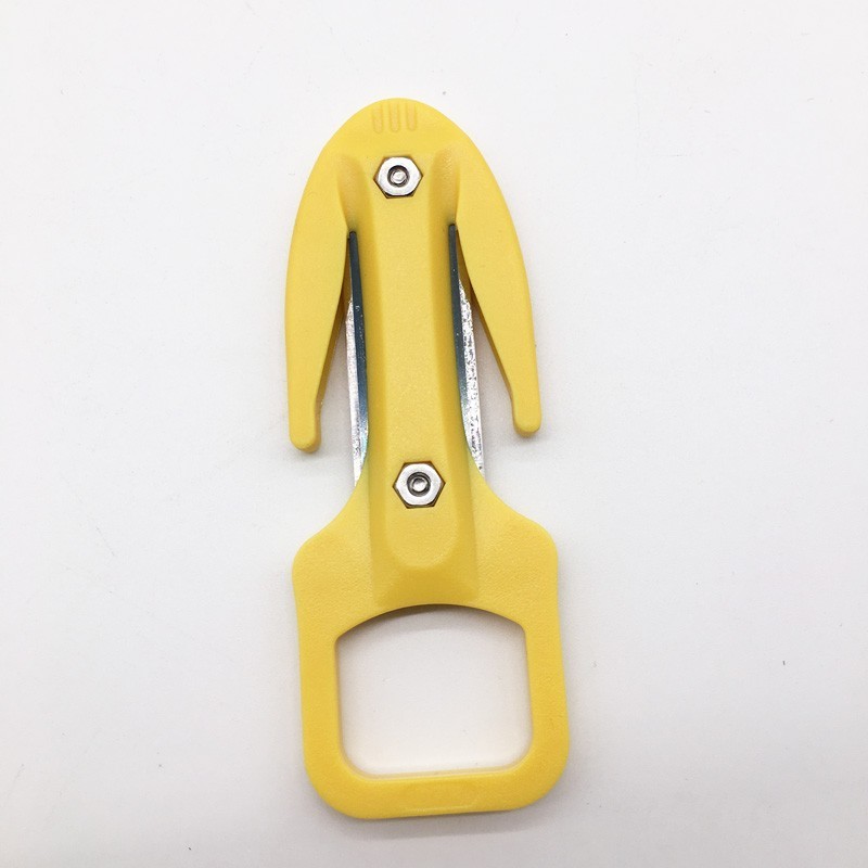 Safety and Rescue Scuba Diver Twin Line Cutter with Hard Plastic Sheath ABS Diving Cutting Knife