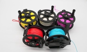 scuba nylon plastic reel strong line spearfishing speargun reel