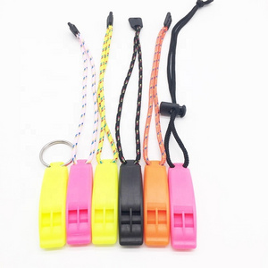 Logo Custom Safety Whistle with Emergency Survival Rescue School Outdoor plastic whistle for diving