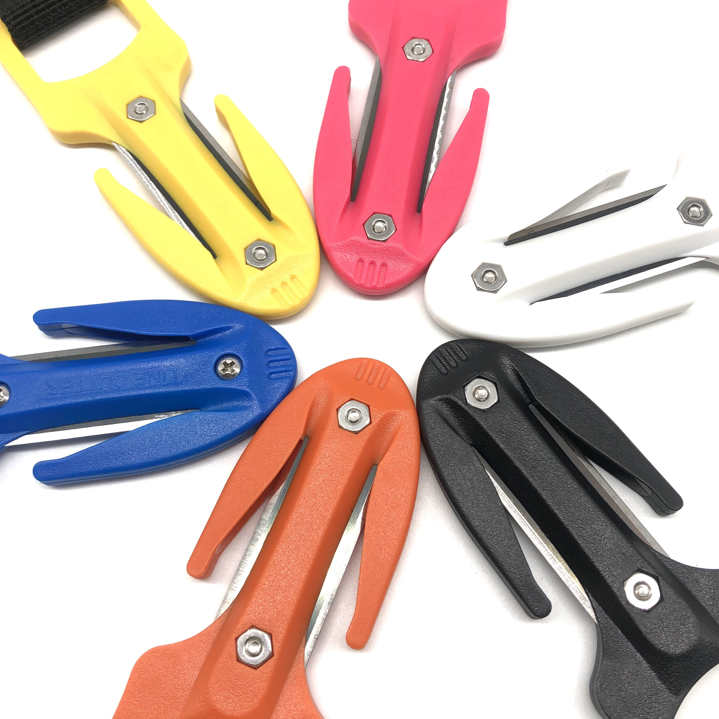 Safety and Rescue Scuba Diver Twin Line Cutter with Hard Plastic Sheath ABS Diving Cutting Knife