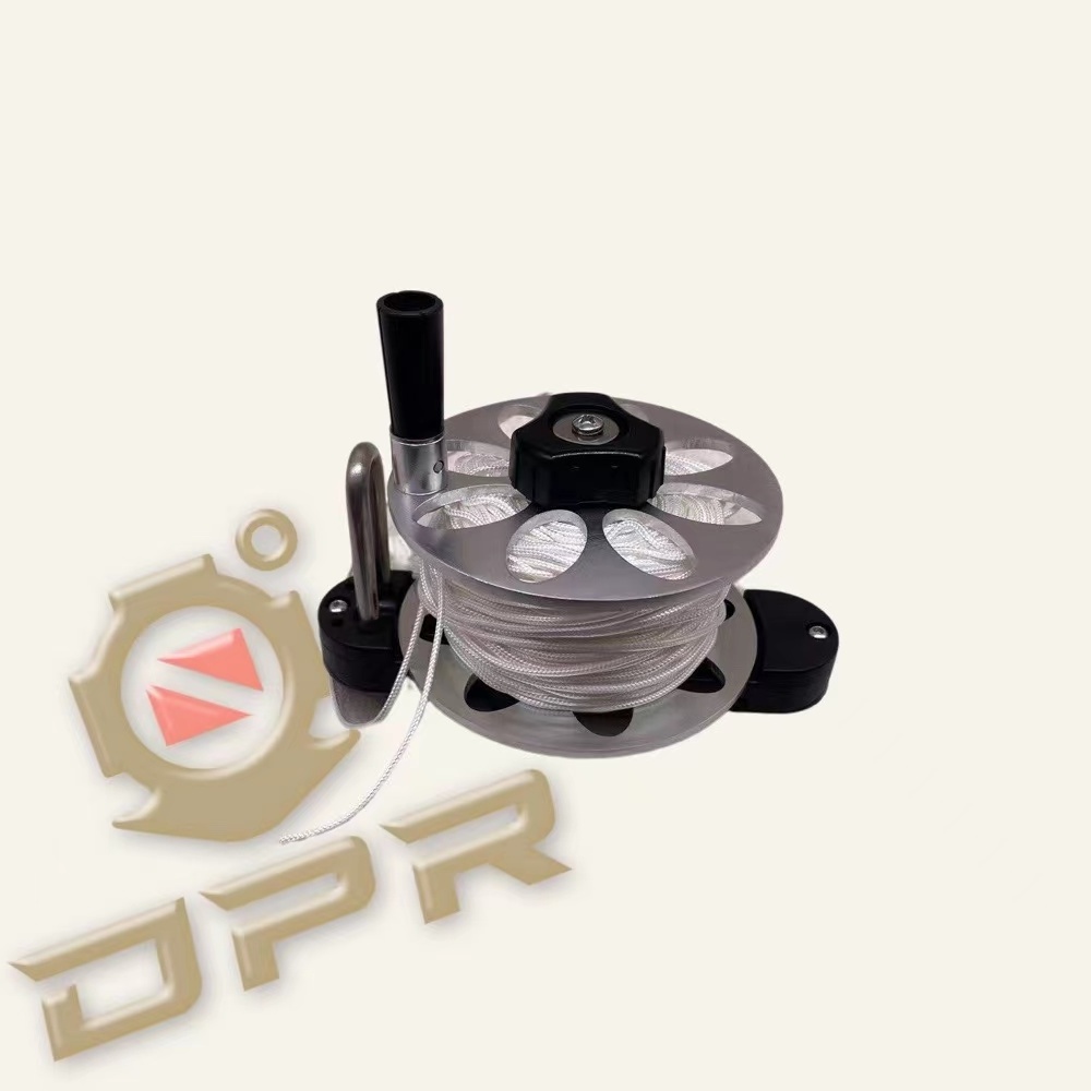 Spearfishing tool speargun aluminium finger spool reel