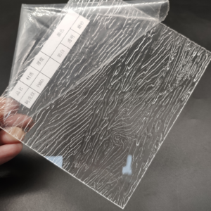 Ribbed 3d Textured reeded perspex Decoration Polycarbonate Sheets Extruded Transparent Diamond Prismatic Acrylic Sheet