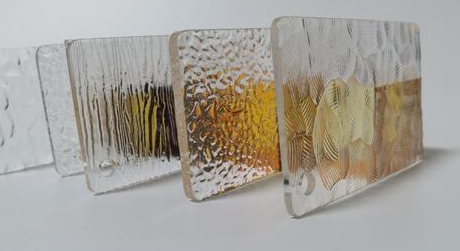 Wall 3d Texture reeded perspex  Prismatic acrylic sheet Clear Wave Shapes Inside Embossed Decorative Acrylic Panels