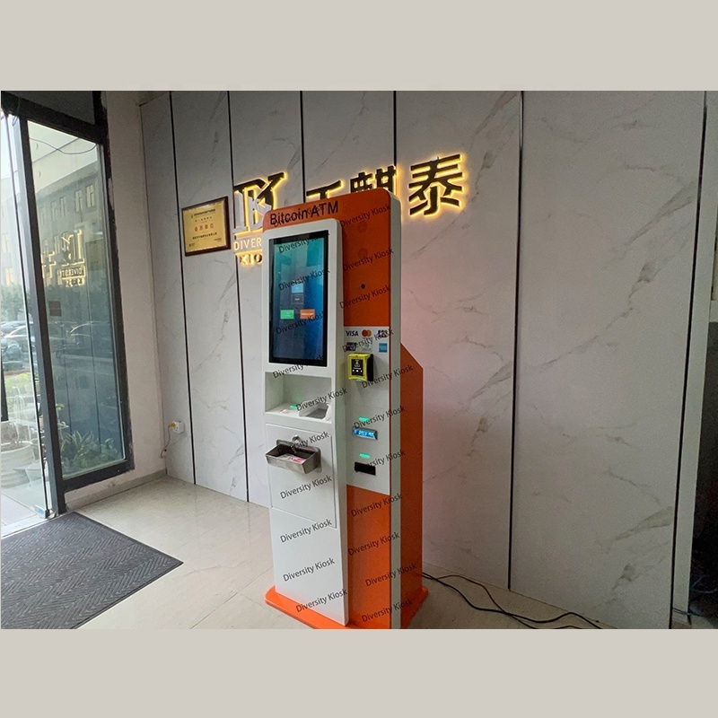 Factory Direct Supply ATM Sensitive Touch Cashless VISA Master Bank Card Payment RFID Card Dispenser Self Service Machine