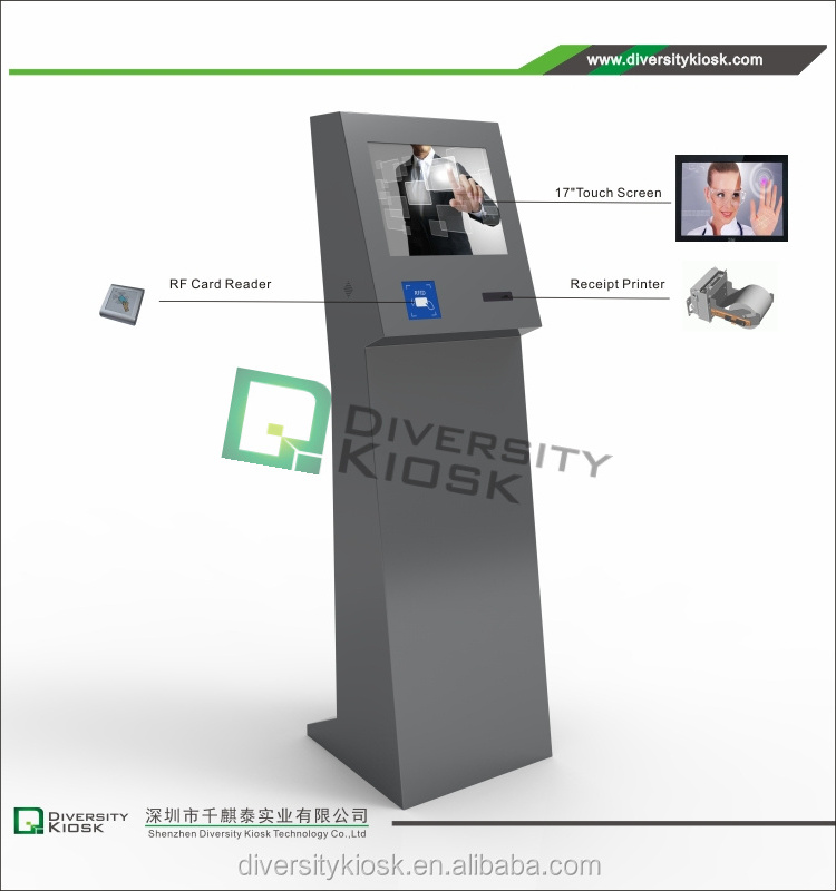 Touch Screen Self-service Indoor Kiosk Information Kiosk with Key Board Self Service Kiosk Machine with Touch Screen for Sale