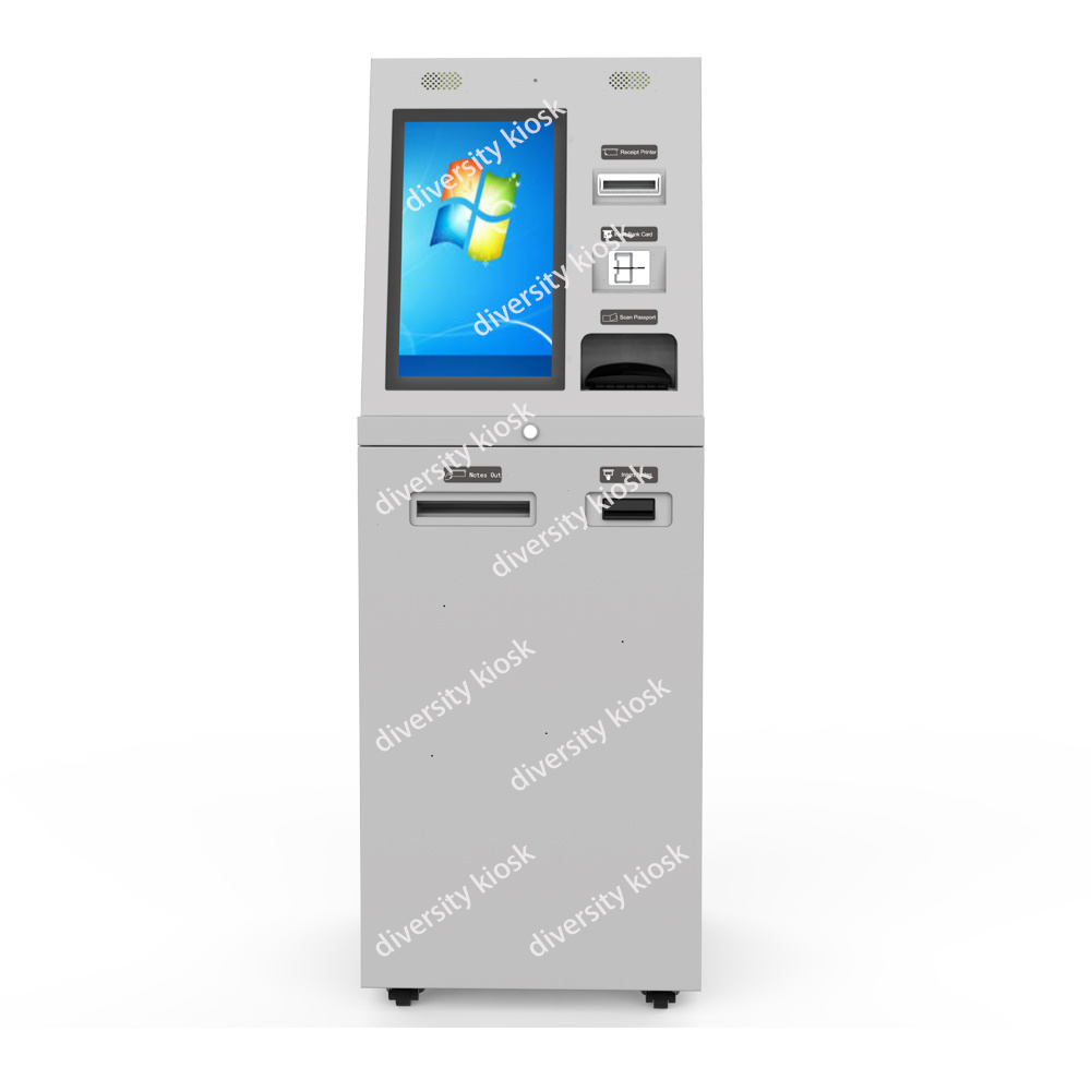 Deposit and Withdraw Cash Mini Saving Bank Banknote Deposit ATM Machine Self Service Cash Deposit and Dispensing Machine