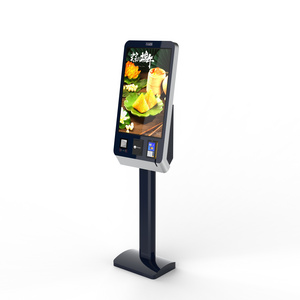 32 Inch Android Windows 7/10 Self Checkout Cash Payment Drive Thru Self Ordering Kiosk System for Fast Food Chain Restaurant