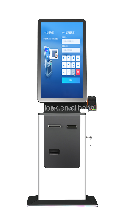 Digital Android Window Tablet Ordering Vending Self Checkout Cash Payment Self Ordering Kiosk for Restaurant