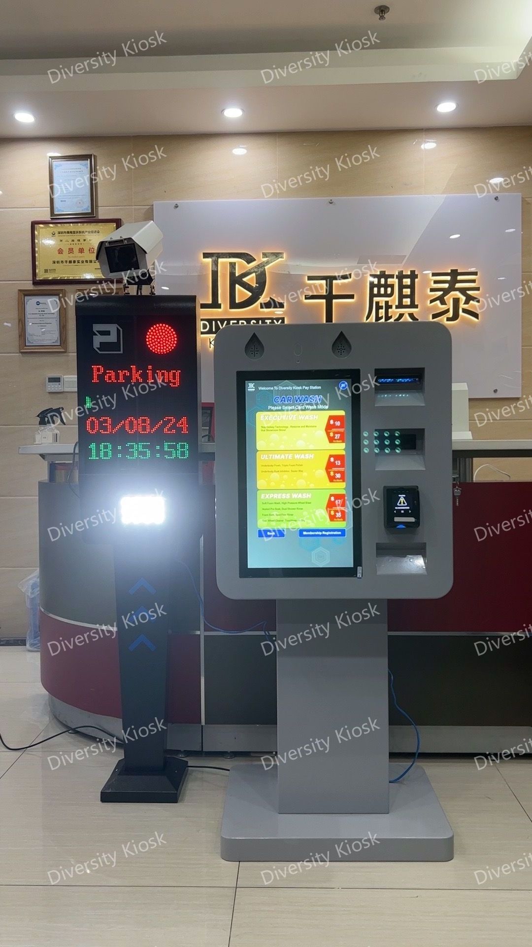 Automatic Car Washe rCar Wash Payment Machine for Business Car Wash and Parking Terminal Solution Banknote Acceptance and Change