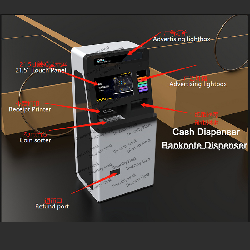 High Speed Electronic Bank Account Coin Counting Self Service Device Coin Sorter Counting