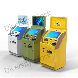 automatic foreign currency exchange machine converter cash machine  receiving multiple currencies