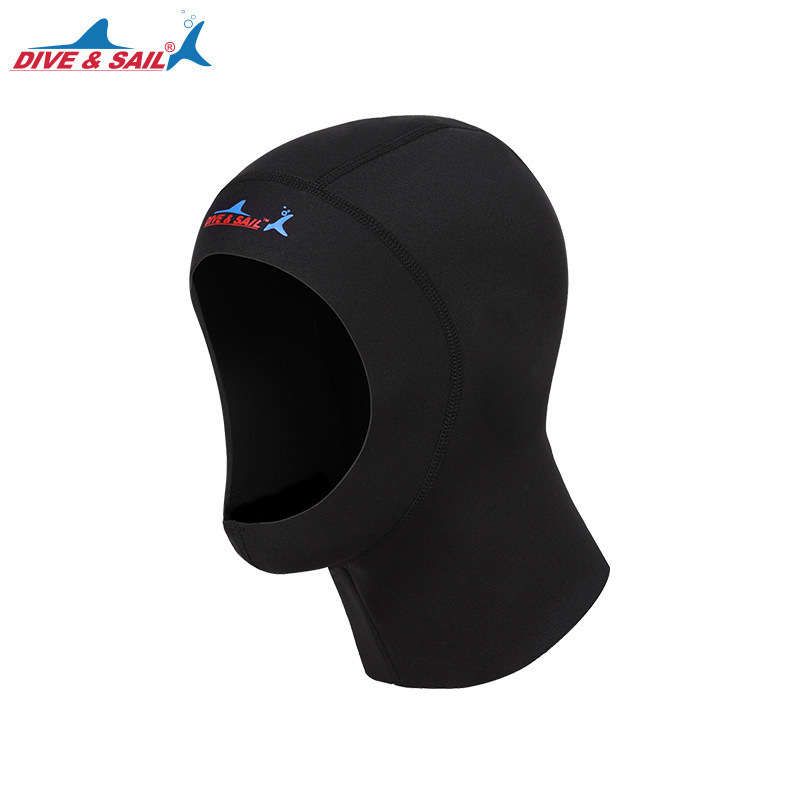 DIVE & SAIL 1MM Durable Swimming Surfing Hood Sun Protection Head Guard Adult Neoprene Diving Hat for Men Women