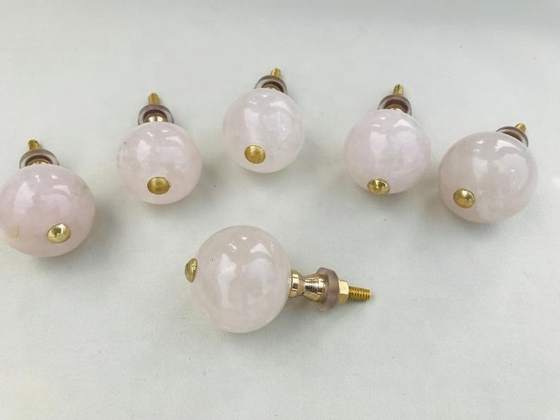 Rose Quartz Classic Vintage Finish Cabinet Drawer Pull