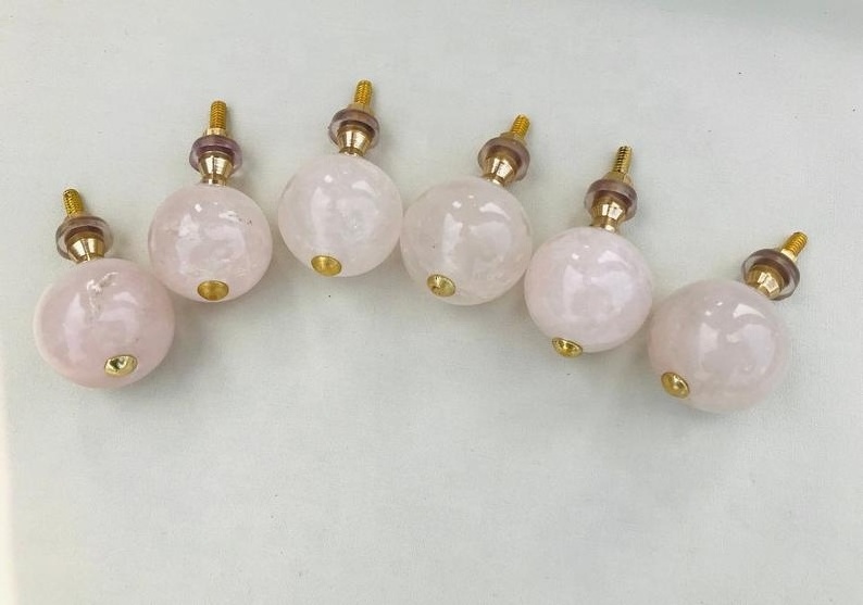 Rose Quartz Classic Vintage Finish Cabinet Drawer Pull