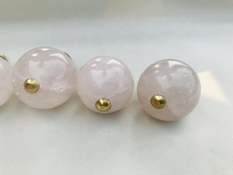 Rose Quartz Classic Vintage Finish Cabinet Drawer Pull