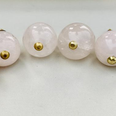 Rose Quartz Classic Vintage Finish Cabinet Drawer Pull