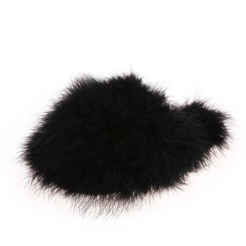 2022 Latest Fashion High Quality Solid Women's Fashion Soft Home Fluffy Fuzzy shoes Mongolian fur Slippers