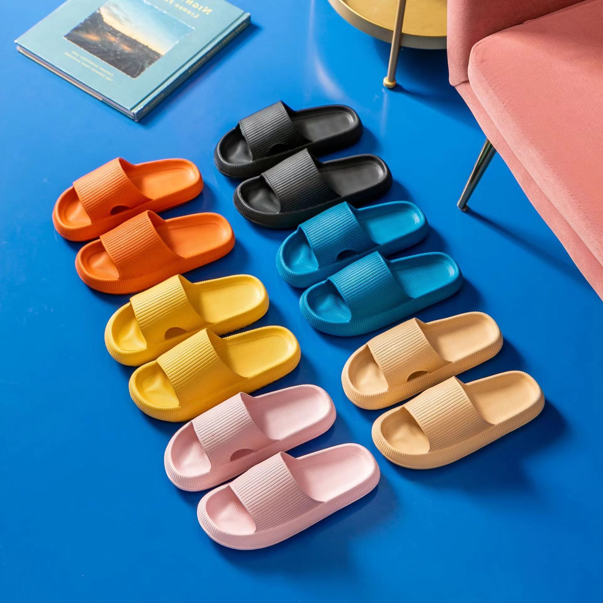 DROPSHIPPING Product 2023 EVA Pillow Soft Slides thick platform casual sandals pillow slides cloud slippers indoor slippers eva