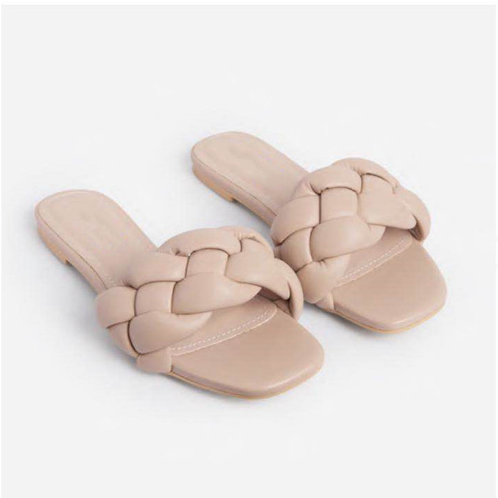 2022 New Arrivals Woven Slippers doll shoe Summer women's Flat Sandals Beach Slippers For Ladies And Girls