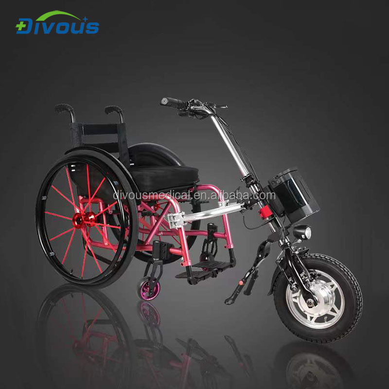 Back Function 36V 250W Electric Handcycle Wheelchair trailer  wheelchair attachment handbike DIY Conversion Kits