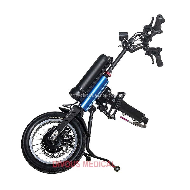 600w Motor Wholesale Electric Handcycle Wheelchair Attachment Handbike Conversion Kits for Disabled Lithium Battery 