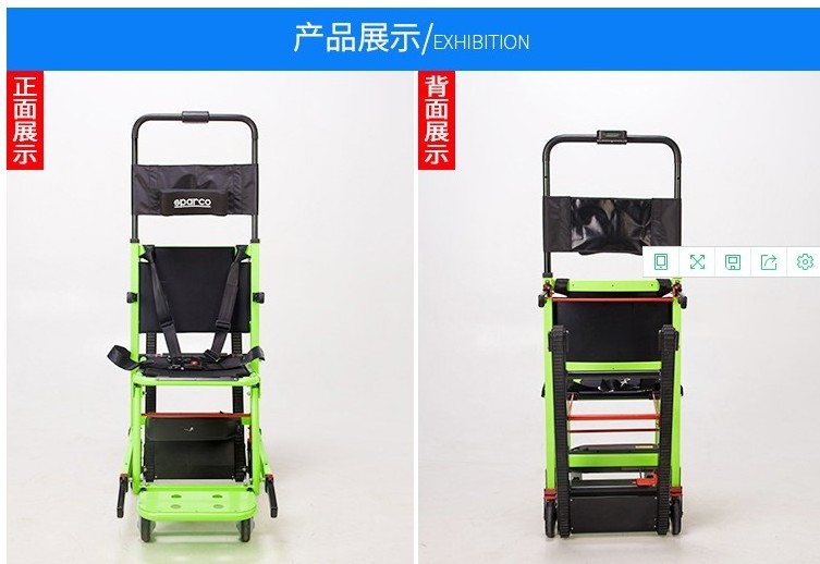 Up and down stairs electric wheelchair climbing car