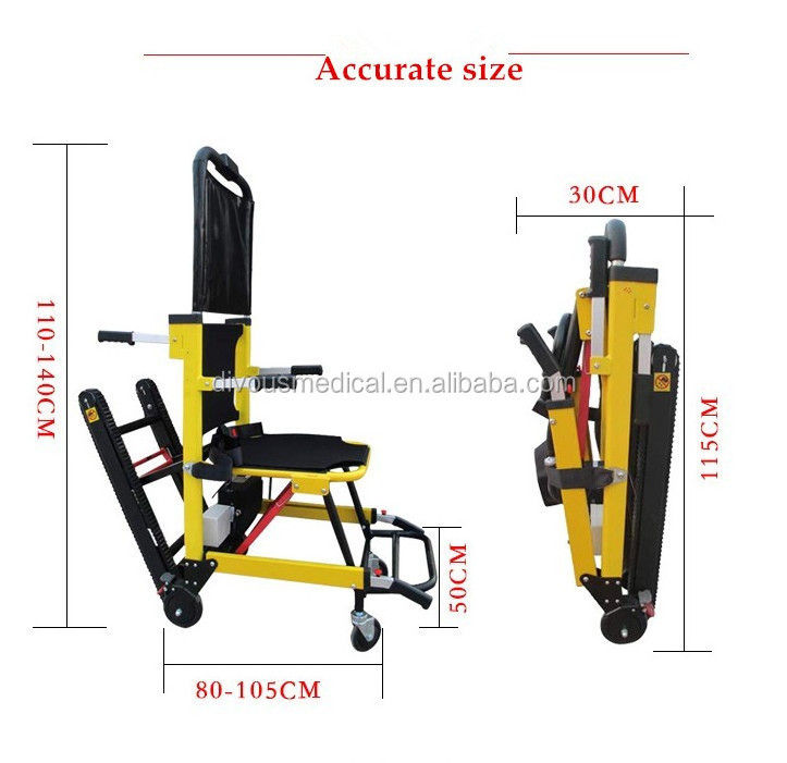 Up and down stairs electric wheelchair climbing car