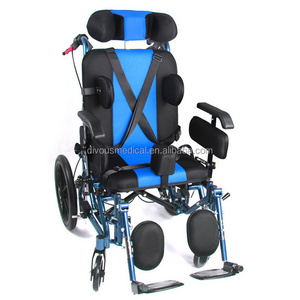 Factory direct selling high quality cerebral palsy children wheelchair breathable seat lightweight wheelchair