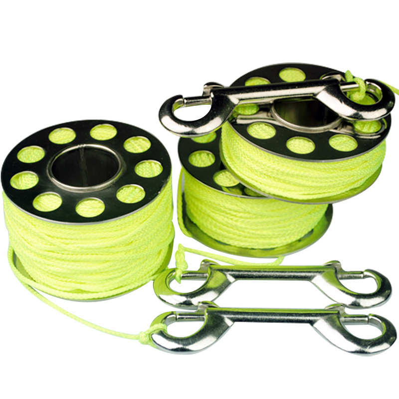 Factory Directly Hot Sale Custom Colorful Stainless Steel Cave Fishing Plastic Nylon Line Dive Reel, Spearfishing Reel