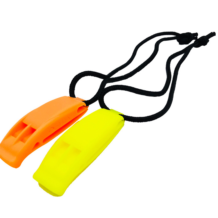 Multi color for outdoor boat,   plastic emergency survival rescue safety whistle.