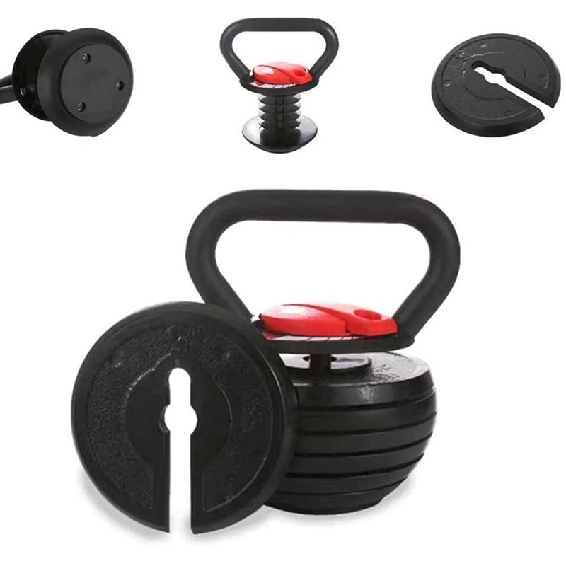 Fitness Exercise Gym Equipment pesa rusa Verstelbare Dumbbell Set Kettlebell Adjustable Kettlebell Set With Grip