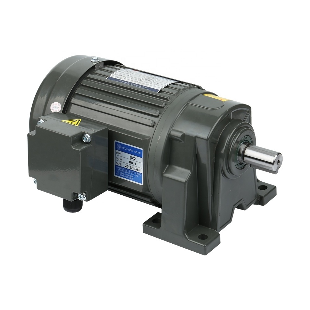 CHENGGANG 0.2KW small reduction gearbox motor Horizontal Asynchronous Motor with brake AC motor with reducer