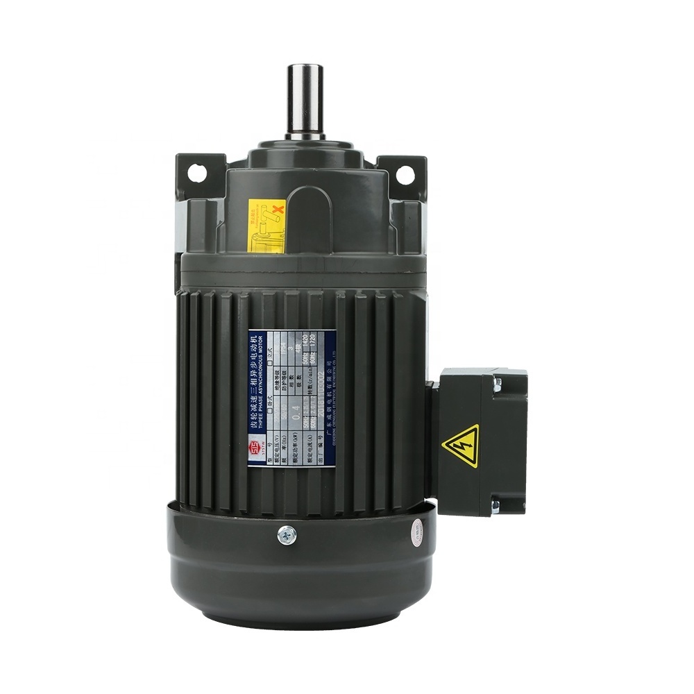 CHENGGANG 0.2KW small reduction gearbox motor Horizontal Asynchronous Motor with brake AC motor with reducer