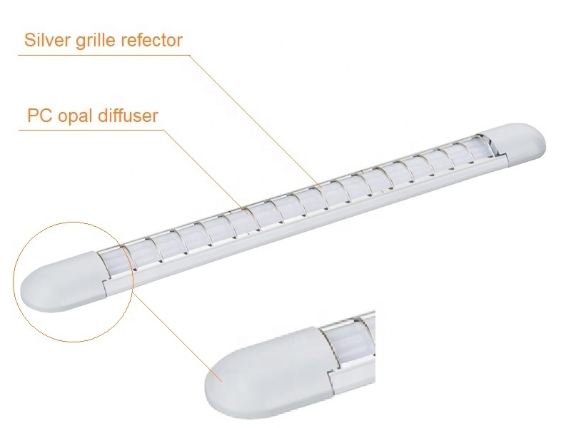 zhongshan new led purification light purification lamp led purification fixture ip20 batten light led batten light led batten