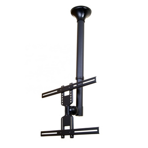 Height Adjustable LCD TV Ceiling Mount Holds 35 kg up to 65" Flat Panel Screen LED with Cable management Hide Cable Inside