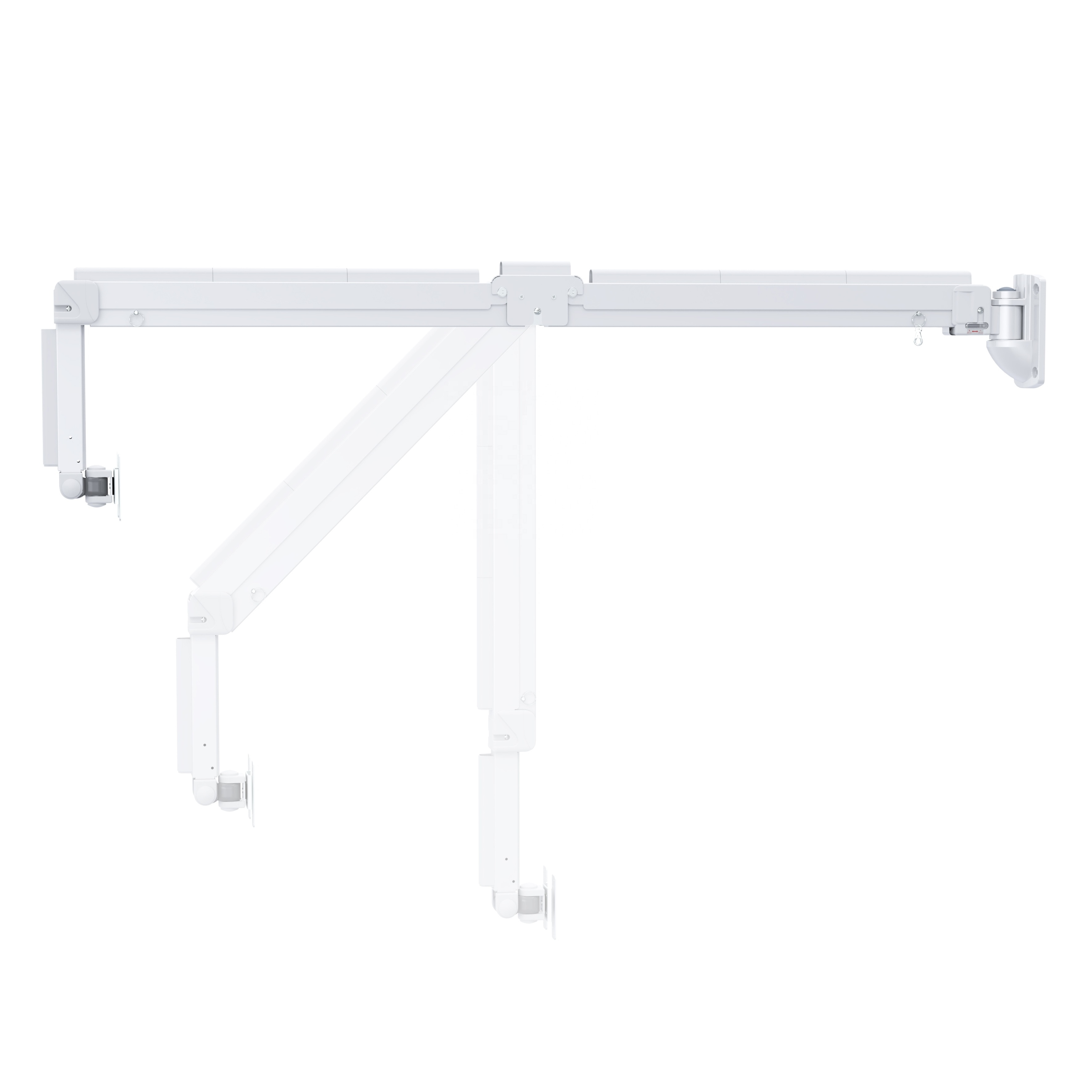 Health care arm medical LCD TV wall mount stand rotatable swivel  tiltable VESA 75 and 100 mm weight capacity 3-5 kgs