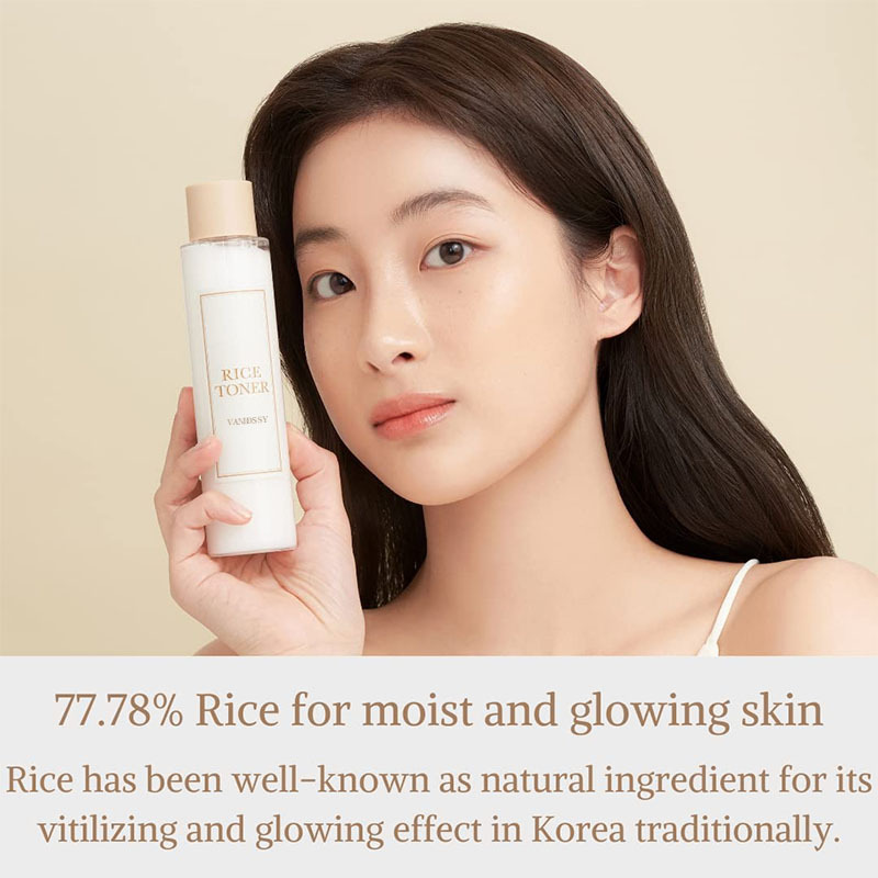 Skin Care Rice Facial Toner Private Label Face Toner for All Skin Deep Moisturizing Hydrating