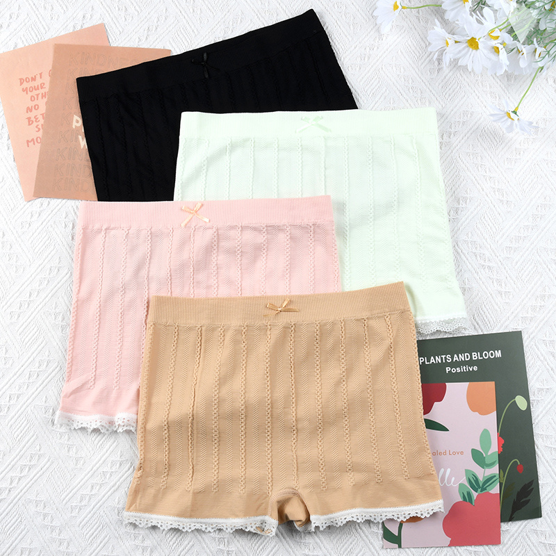 Factory Wholesale Seamless Boyshorts Free Size High Elasticity Boxer Panties Slim Boy Shorts Panty For Women