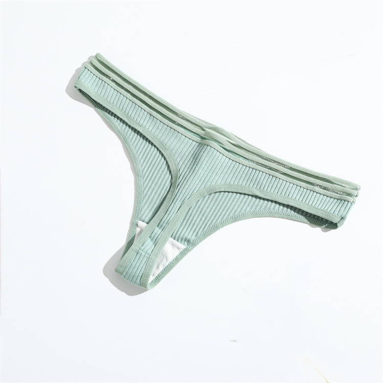 Wholesale 2022 New thongs and g string ladies panties thong sexy low waist and breathable underwear for women