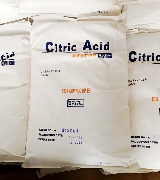 Factory Wholesale Price Citric Acid Monohydrate Food Grade Citric Acid Anhydrous Sodium Citrate