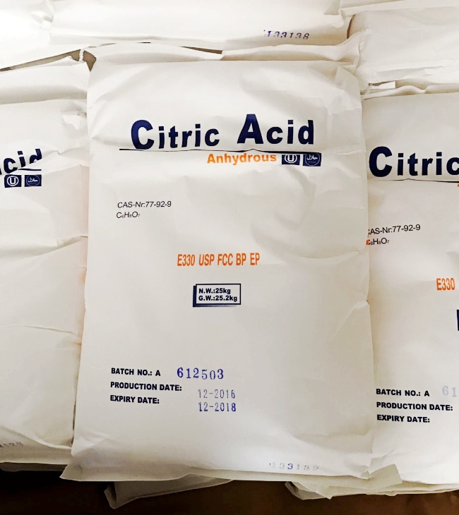 Food Grade Ensign TTCA Citric Acid Monohydrate E330 Citric Acid Anhydrous Sodium Citrate For Beverage