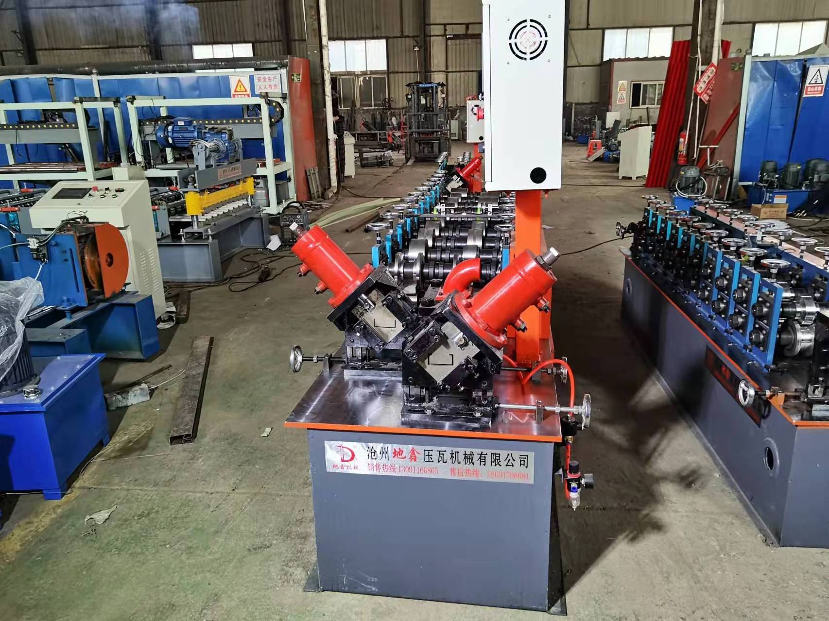 Stud Cold Roll Forming Machine Metal Stud And Track Roll Forming Machine Produces Multiple Profiles In One Machine