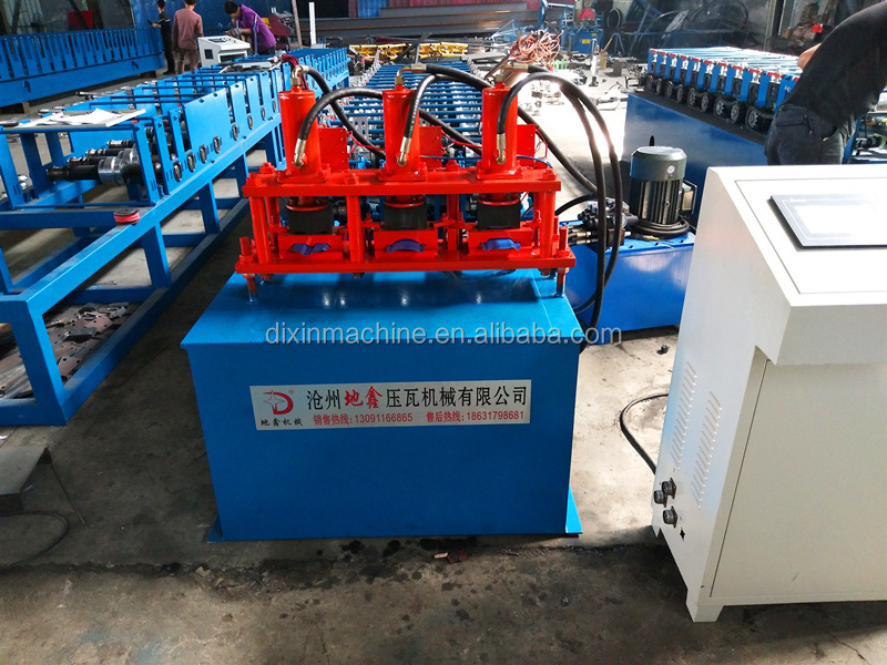 Galvanized palisade fence making machine/metal fence cold roll forming machine