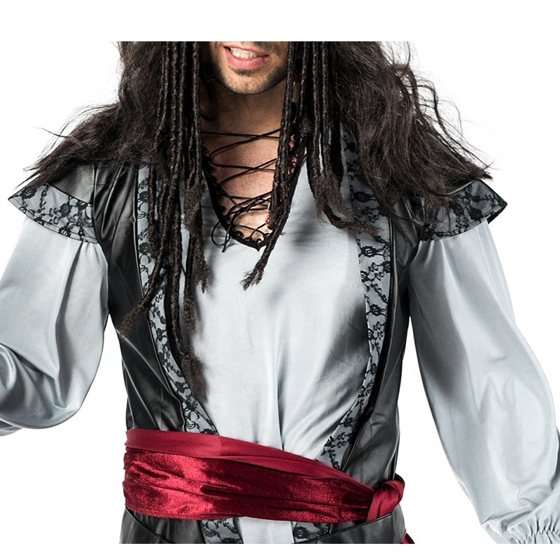 New Model Fashion Custom Design Adult Men Carnival Party Dress Pirate Cosplay Costumes